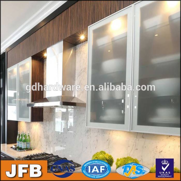 Made In China Home Furniture Kitchen Accessories Kitchen Cabinet Aluminum Frame Glass Door Kitchen Cabinet Doors With Glass