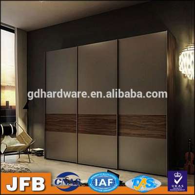 aluminum profile low price modern louvered sliding wardrobe door