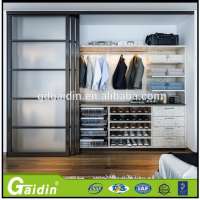 Factory supply aluminum alloy frame wardrobe with sliding door